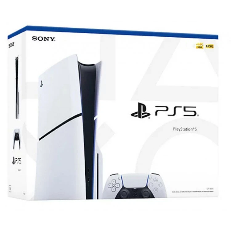 کنسول بازی سونی مدل PlayStation 5 Slim نسخه دیسکخور، ریجن اروپا سری 2016A با ظرفیت حافظه داخلی 1 ترابایت، حداکثر وضوح تصویر خروجی تا 4K و حداکثر نرخ بهروزرسانی قابل پشتیبانی تا 120 فریم بر ثانیه - تصویر 4